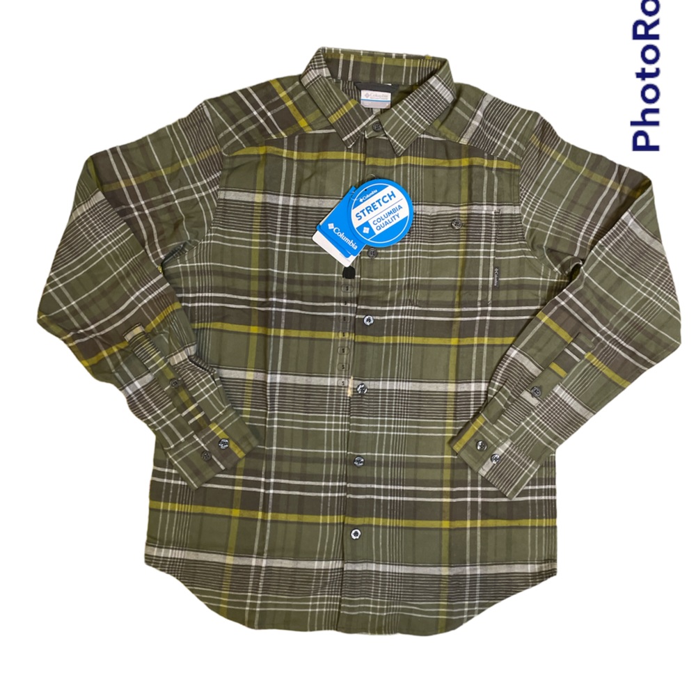 NWT Men’s Columbia Flannel Button Down Size S